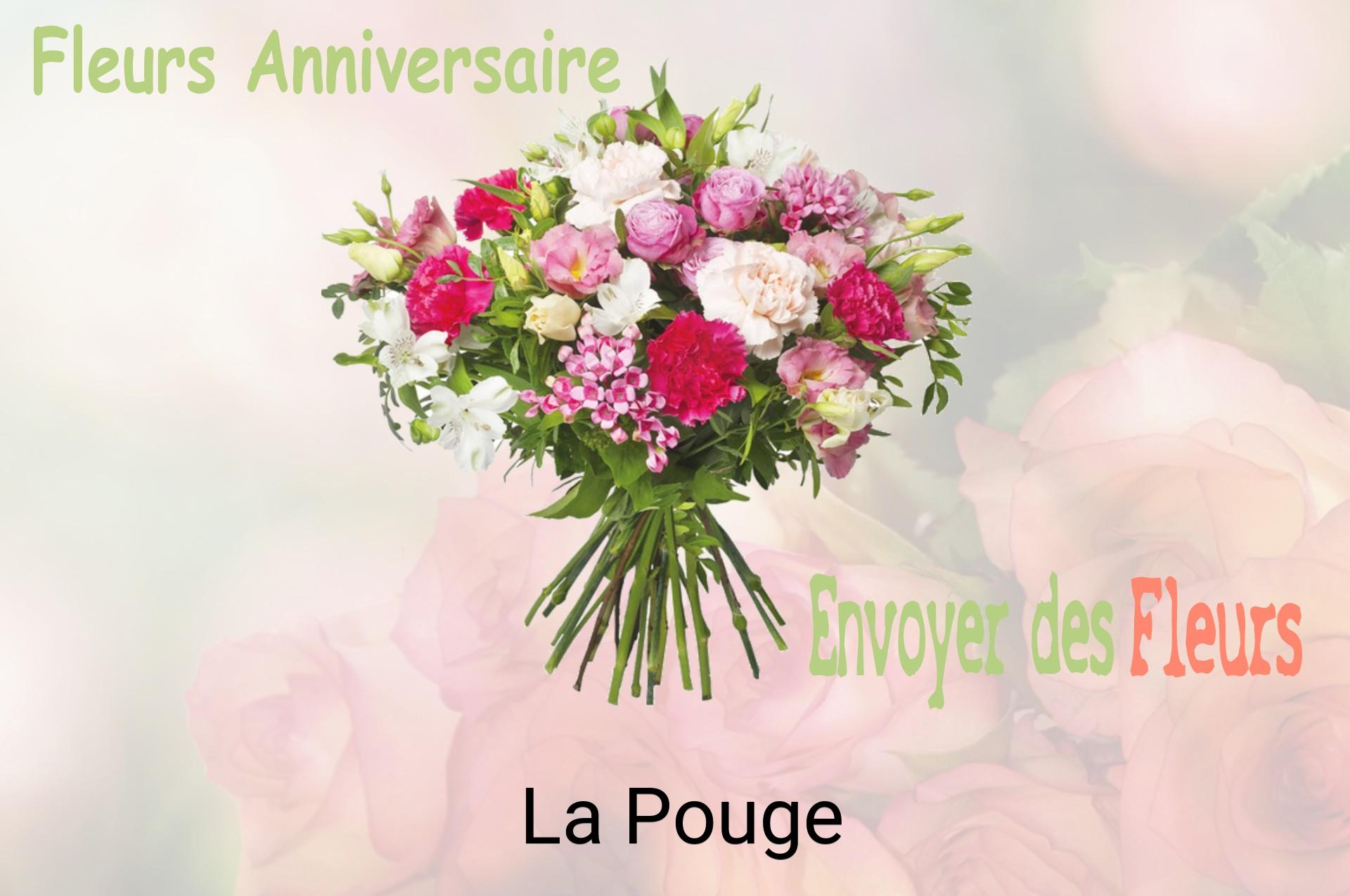 Bouquet de fleurs d’anniversaire livré à La Pouge